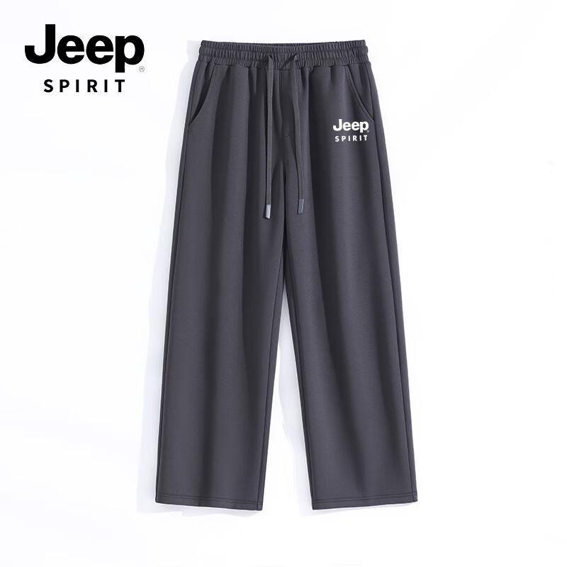 

JEEP SPIRIT Men s Retro Street Wide-Leg Casual Pants L