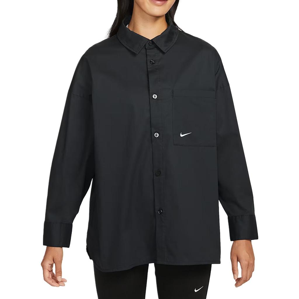 Nike Cămașă Casual Poplin Răcoroasă cu Mânecă Lungă Femei topuri HJ0716011
