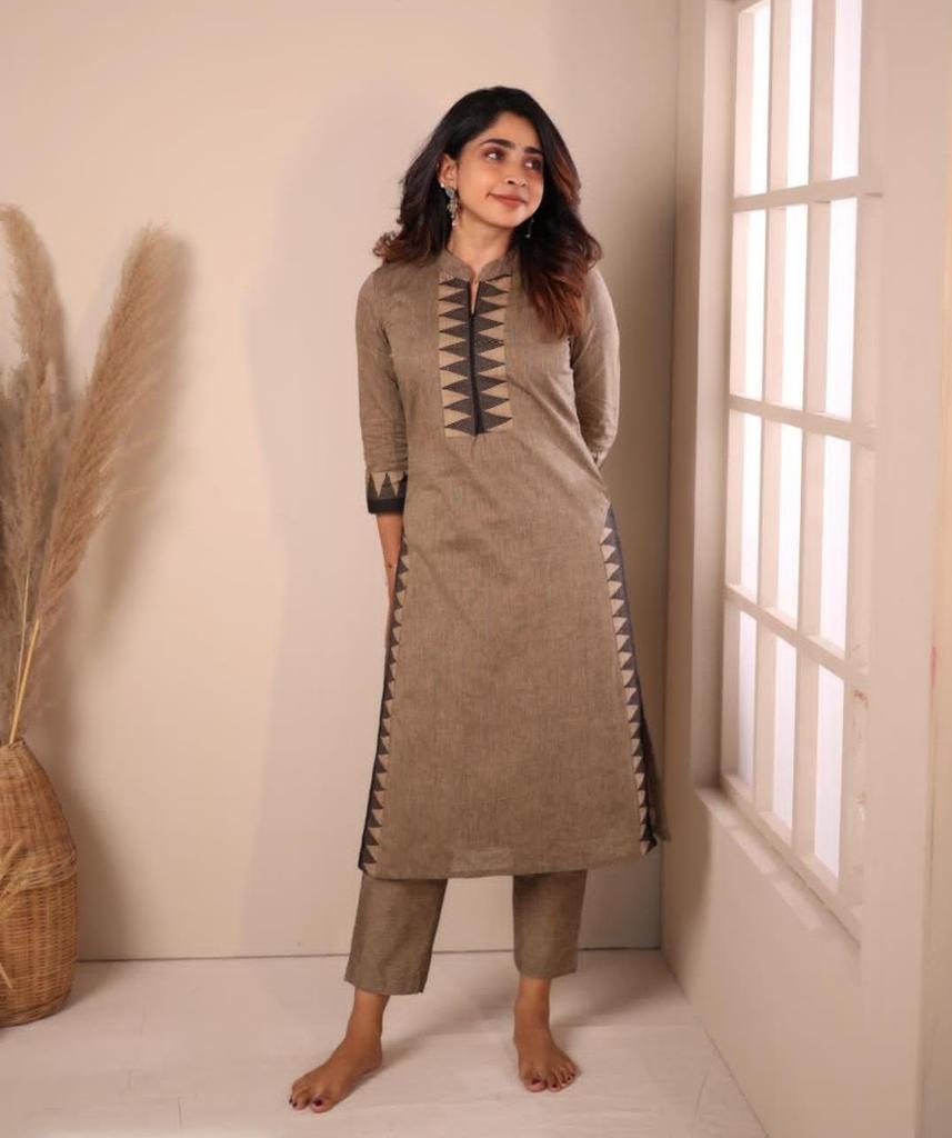 Indisches Designer-Kurta-Hose-Dupatta-Set für Damen, Bollywood-Top, Tunika, Salwar Kameez, Kurti-Kleid
