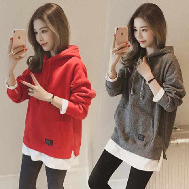 2026 Autumn/Winter Women's Loose Hooded Thick Pullover Sweatshirt, Trendy Two-Piece Style.