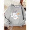 European sizes Fashionable Kids' Crew Neck Sweatshirt | Comfortable, Casual Style with Random Print, Perfect for Fall/Winter Outdoor and Home Wear