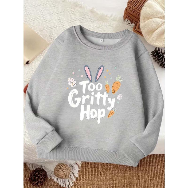 European sizes Fashionable Kids' Crew Neck Sweatshirt | Comfortable, Casual Style with Random Print, Perfect for Fall/Winter Outdoor and Home Wear