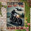 Vintage Retro Motorcycle Tin Sign Metal Wall Art Decor for Home Garage Man Cave Bar Cafe 20x30cm
