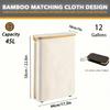 Bamboo Toilet Paper Holder , Multi-Functional Collapsible Bathroom, Bedroom, Dormitory Storage Basket, Laundry Basket