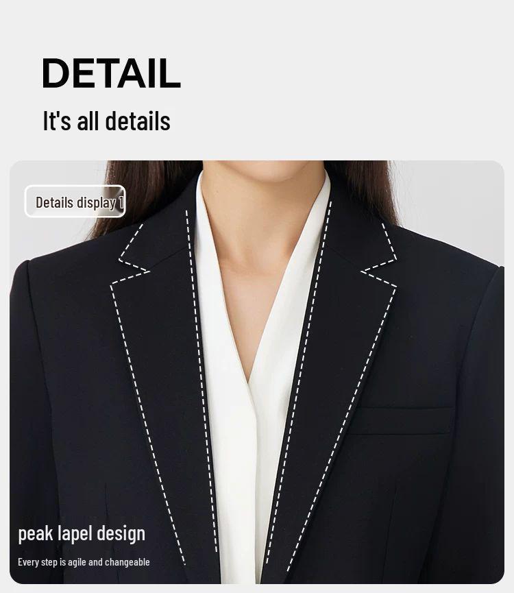 Women's Slim Fit Two-Button Wrinkle-Free Interview Suit Set