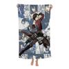 Attack On Titan Levi Ackerman Anime Big Microfiber Beach Towels Quick Dry Towel Sand Beach Towels Pool for Travel Swim Pool