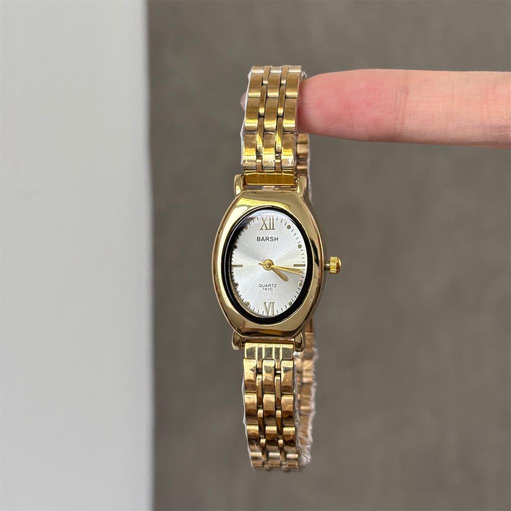 Mittelalterlicher Stil Literarische und Retro Armbanduhr Damen Kleine Exquisite Leichter Luxus Temperament Damen Quarz Uhr