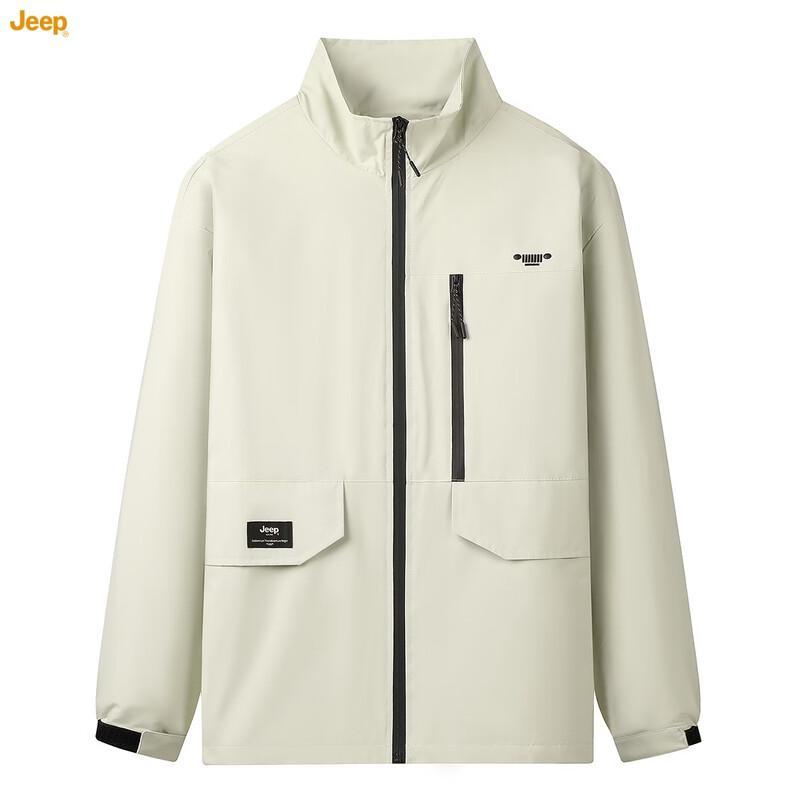 JEEP Men s Fashion Stand Collar Casual Jacket M
