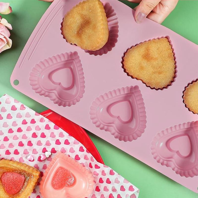 

1 шт. силиконовая форма для торта с сердцем, двухслойная, сделай сам, форма для мыла ручной работы, форма для выпечки, шоколадного торта, мыла, свечи