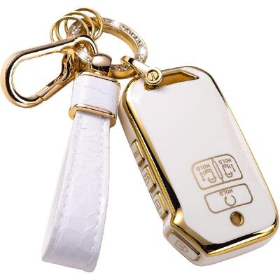Kryt na klíčenku KIA s klíčenkou KIA, pouzdro na klíčenku do auta kompatibilní s 6/7 tlačítky Kia Carnival Cadenza KA4 EX SX LX Fiesta Smart Key