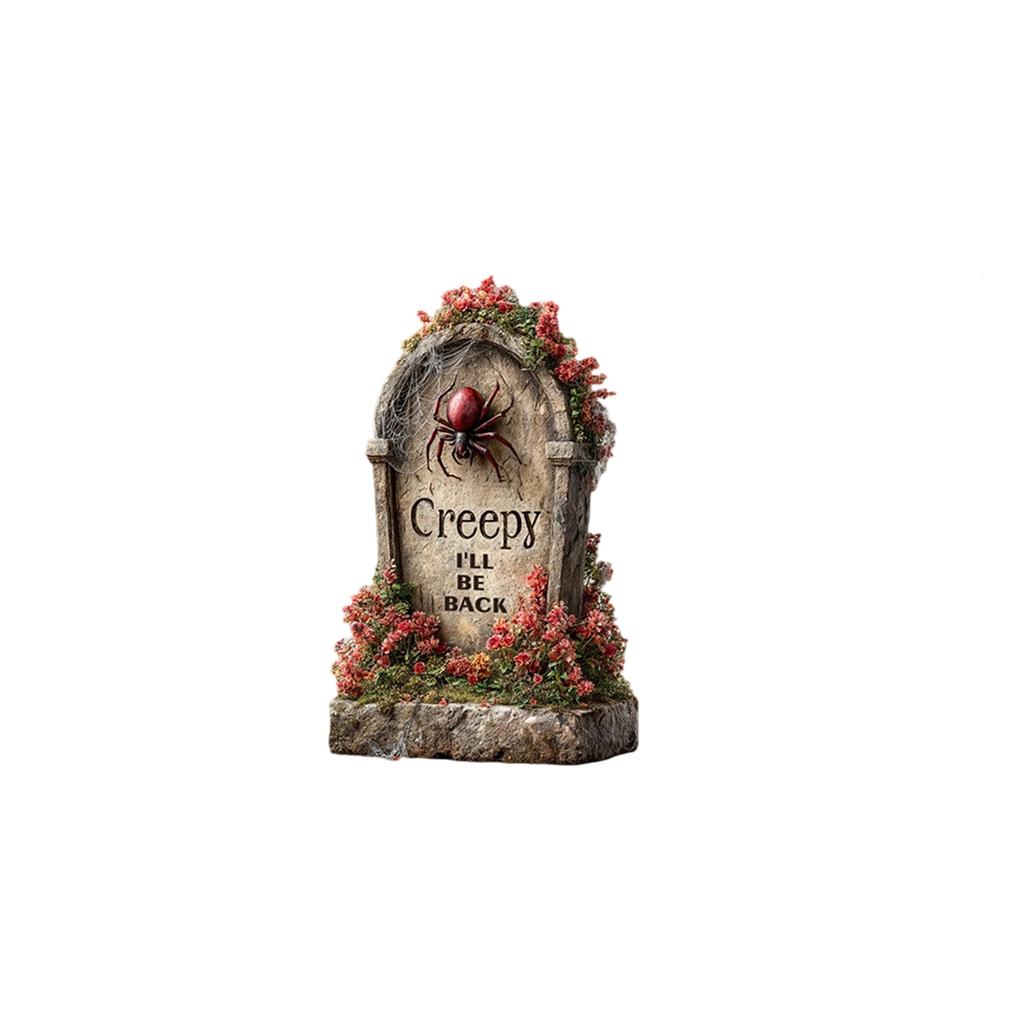 Halloween Courtyard Plaque Cemetery Tombstone Garden Sign Outdoor Tombstone