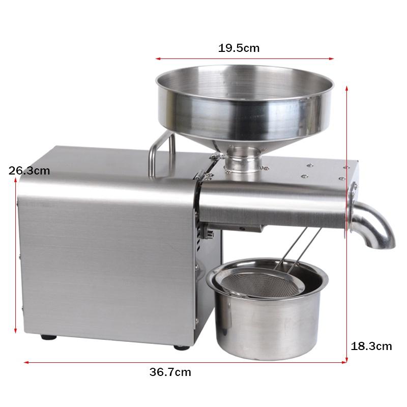 1500W Household Oil Presser Stainless Steel Oil Press Machine EU/US Plug Peanut Olive Oil Maker