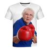 2026 Estate Nuova Creativa Divertente Donna che Lecca Ghiacciolo Rosso T-shirt Stampata 3D Carina Nonna Divertente T-shirt Ghiacciolo Top Largo Casual