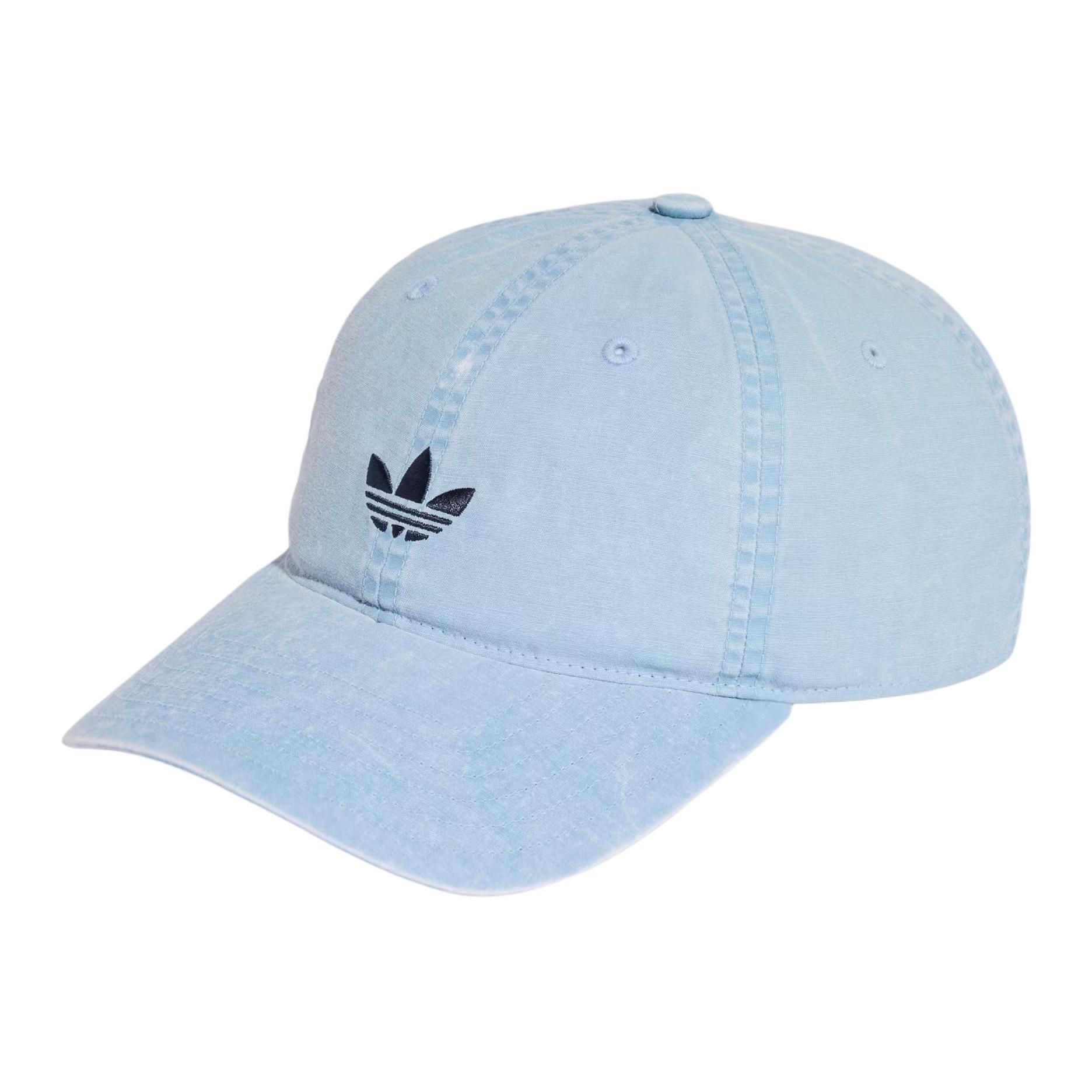 Adidas Originals Trefoil Style Design Cotton Baseball Cap Unisex hats Light-Blue KE0855 OSFW