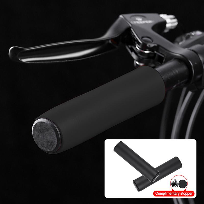 2pcs Cycling Part Soft Silicone Bicycle Handlebar Grips Outdoor MTB Road Bike Sponge Grips Cover Anti-slip Strong Support Grips