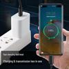 Dual Type-C Fast Charging Nylon Cable for iPhone 15, Samsung, Huawei, and Xiaomi Phones