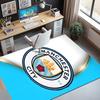 Manchester City FC Pattern Rug, Indoor/Outdoor Mat, for Picnic, Gameroom, Bedroom, Office, Living Room, Home Decor Carpet, Birthday Gift