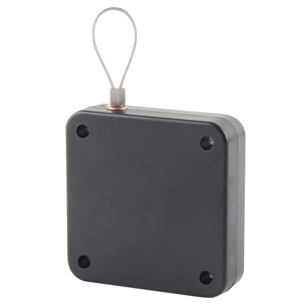 Black White Telescopic Door Device Non Punching Punch Free Door Closing Device Telescopic Bold Drawstring Sliding Door Device