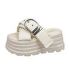 Fashion 8CM Fashion Women Shoes Buckle Wedge Sandals Women Outdoor Casual Platform Slippers New Woman Non-Slip Versatile Sandalias Mujer