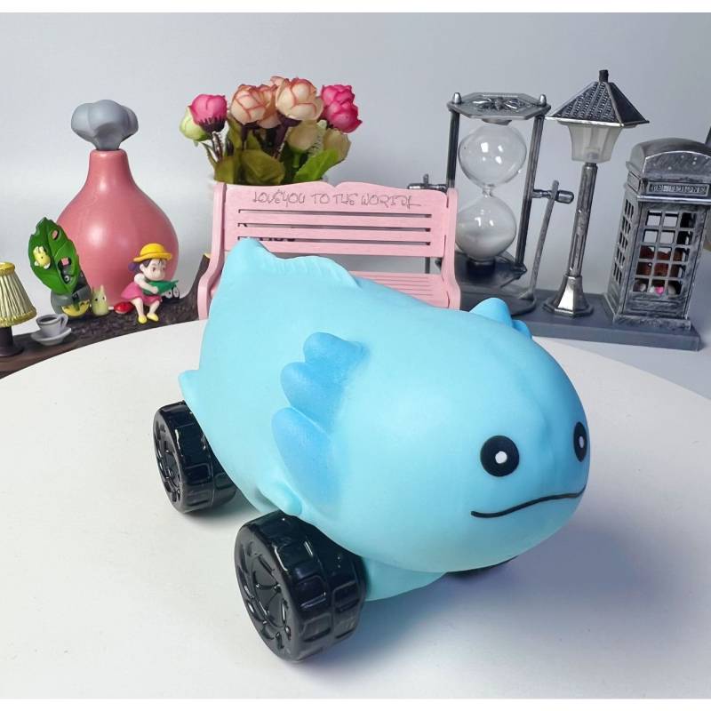 

Tpr Toy Decompress Inertial Wheel Sliding Toy Car Creative Deformation Gifts Blue Salamander