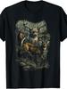 NEW Retro T-Shirt Featuring a Buck And Deer In a Wilderness Setting