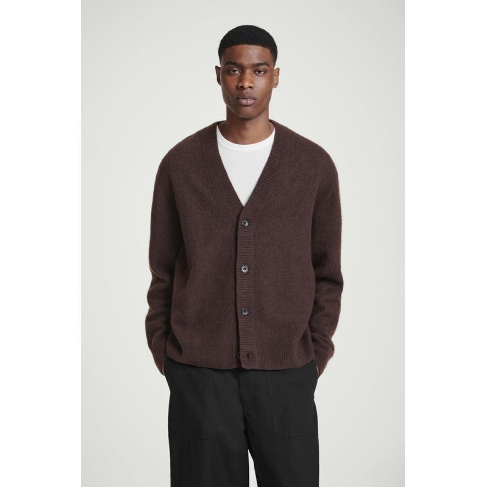 

Cos Japan Brushed Wool V Neck Cardigan dark brown/XS