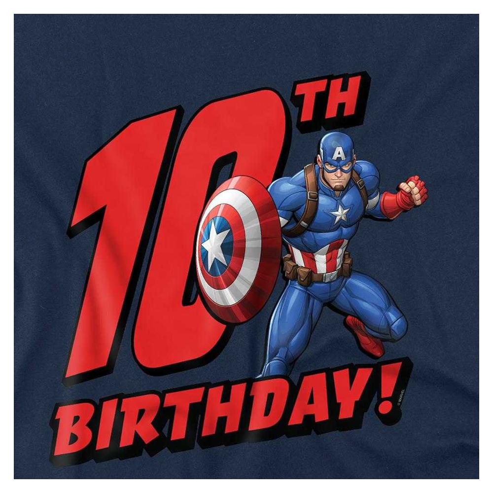 Captain America Childrens/Kids 10th Birthday Sweatshirt