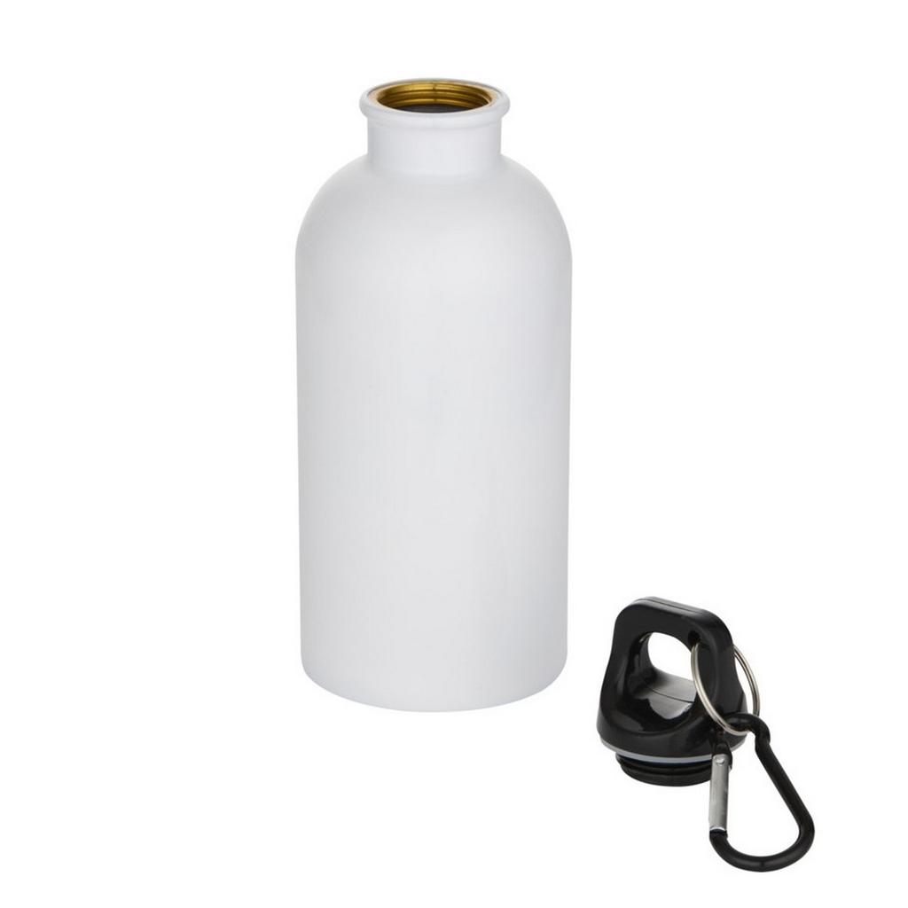 Floso Oregon Recycled Stainless Steel Sublimation 400ml Carabiner Water Bottle