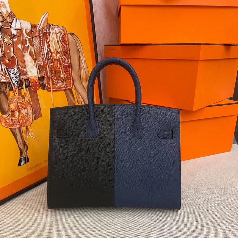 2026 neue Handtasche aus Leder mit Palmenmuster und Farbkombination in Platin, Europäischer und Amerikanischer Modestil, Leder-Damenhandtasche