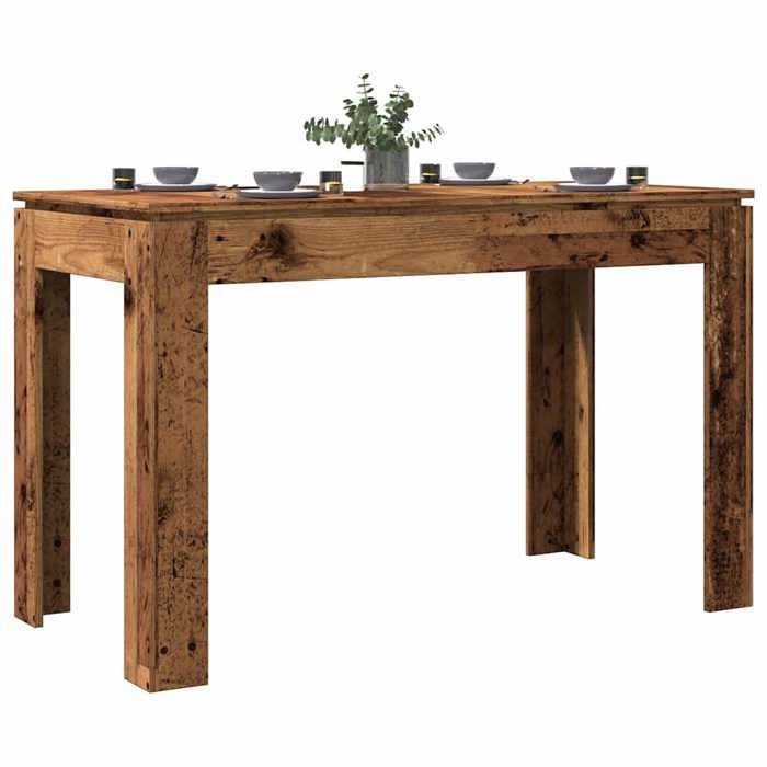 VidaXL Table à manger vieux bois 120x60x76 cm bois d'ingénierie, table, table de dîner, meuble à manger, table de cuisine, 855902