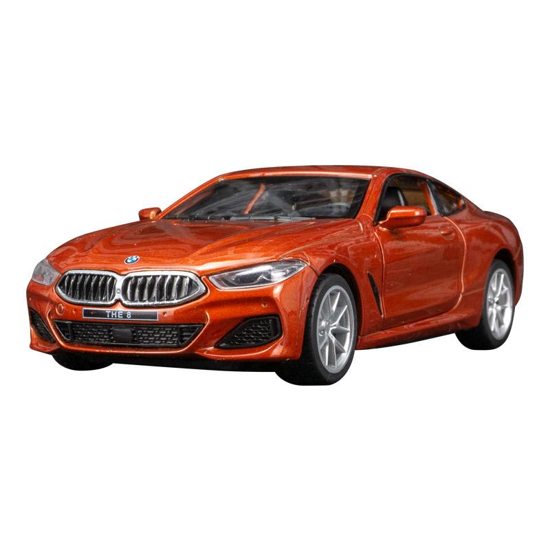 1:35 BMW M850i Alloy Car Model Ornament Door Can Be Opened Has Simulated Sound and Lighting Functions, Rich Details