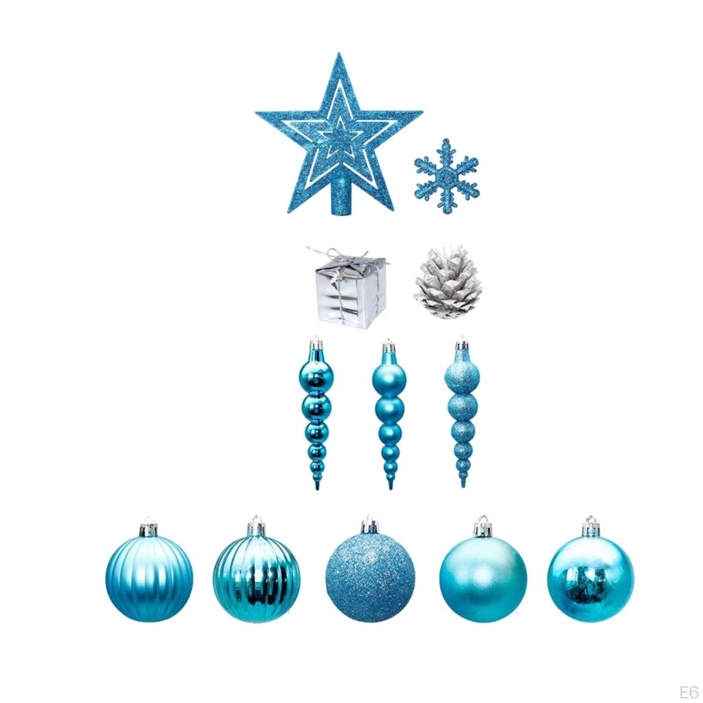 60 Stück Weihnachts-Dekokugeln Baumschmuck Xmas Deko für Restaurant Frühling