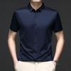 Men's Summer Ice Silk Non-Iron Short-Sleeve Business Shirt