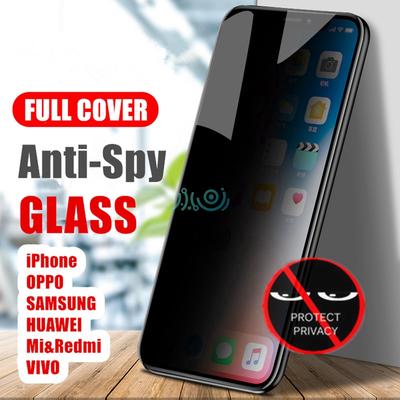 Tvrzené sklo Anti-Spf Full Privacy Tempered Glass pro HUAWEI P40 P30 lite P20 Pro Mate 30 20 20X Pro Anti Spy Screen Protector s vysokým rozlišením plné pokrytí