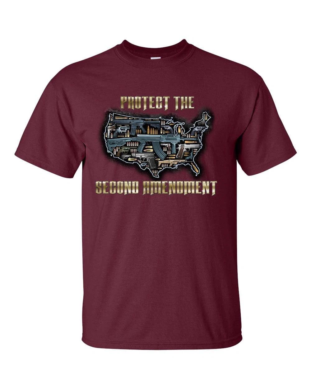 Defending Freedom Collection Protect The Second Amendment USA Outline Short XL