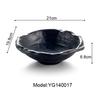 Imitation Porcelain Frost Melamine Dinnerware Oval Bowl Japanese Restaurant Chaos Big Bowl A5 Melamine Bowls Melamine Tableware