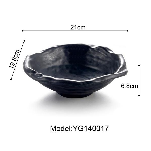 Imitation Porcelain Frost Melamine Dinnerware Oval Bowl Japanese Restaurant Chaos Big Bowl A5 Melamine Bowls Melamine Tableware