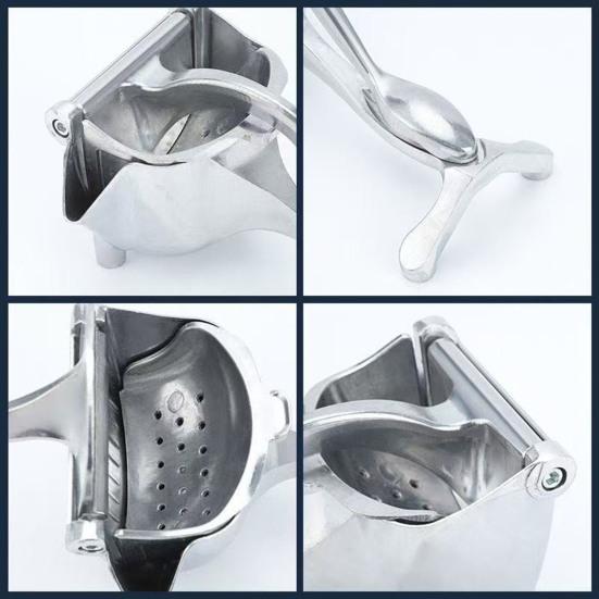 Manual Fruit Juice Press Heavy Duty Aluminum Alloy Lemon Squeezer Handheld Extractor for Citrus Orange Pomegranates Fruit Lemon Lime