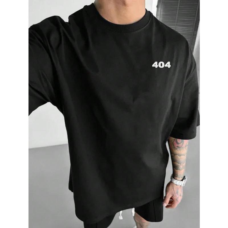Europäische Größe Gedrucktes Herren-Reines Vintage-T-Shirt, Einfaches, Stilvolles und Bequemes Gedrucktes Freizeit-T-Shirt für Herren Modische Tees