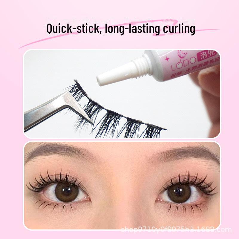 LODO Luodou Waterproof Eyelash Glue & Tweezers Set – Quick-Drying, Long-Lasting, Traceless, Firm Application