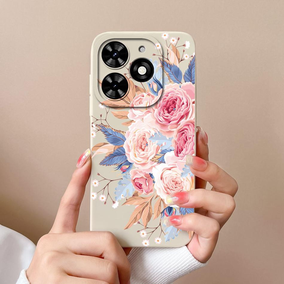 Case For Tecno Spark Go 2024 Cute Pilot Soft Liquid Silicone Upgrade Lens Protection Back Cover For Tecno SparkGo Coque Bumper