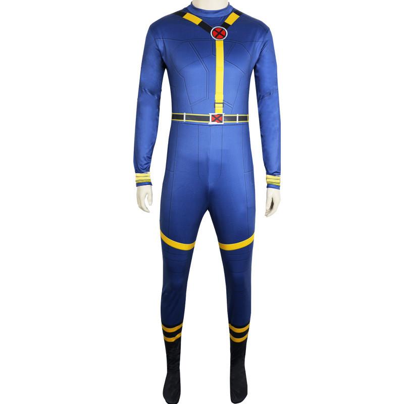 Traje de Cosplay de Cíclope de los X-Men con Material de Spandex para Role Play de Anime y Videojuegos