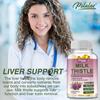 Organic Milk Thistle Capsules, Milk Thistle Extract Mixture, Nutritional Supplement, Suitable for Both Men and Women.