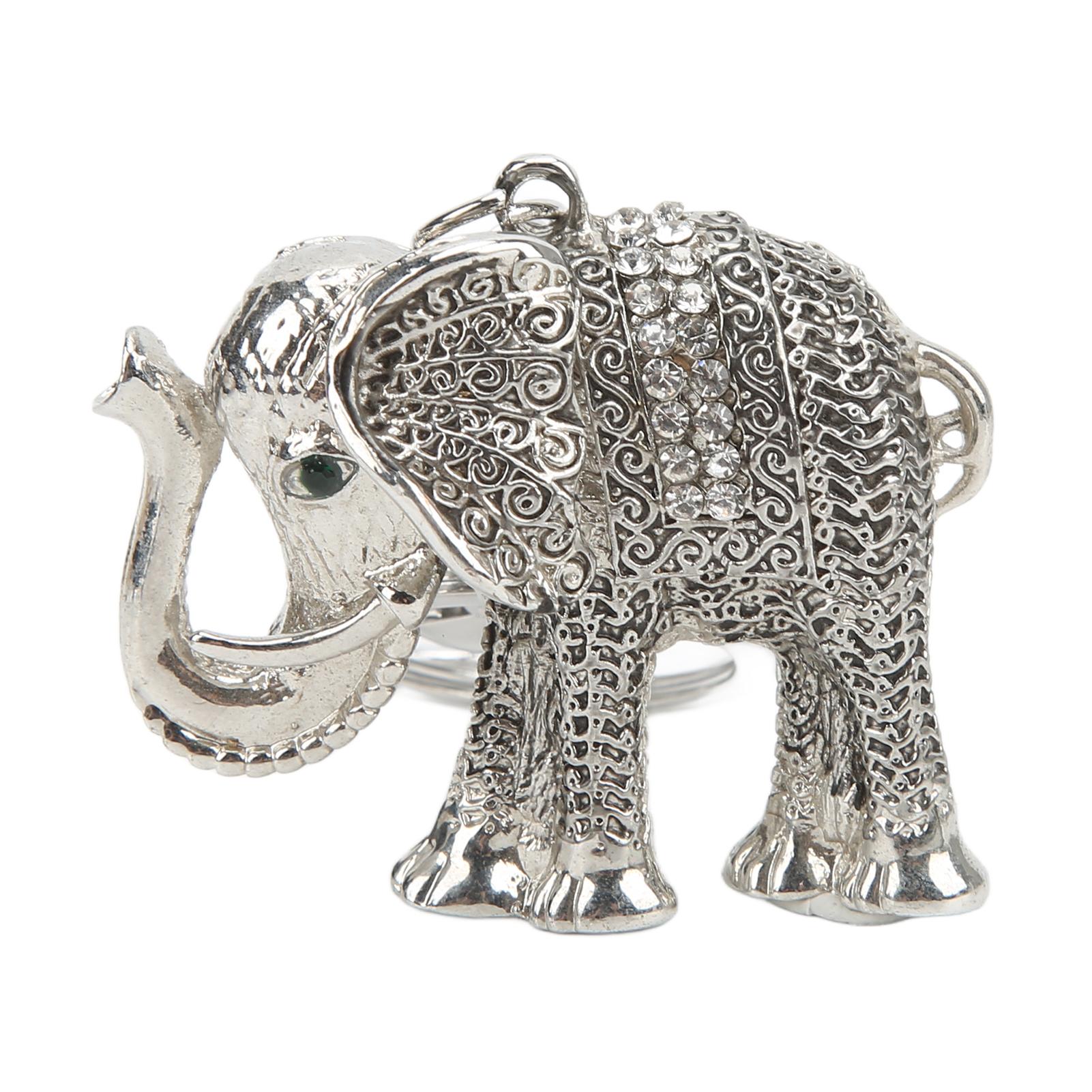 Elephant Keychain Electroplate Retro Keychain Good Luck Environmental Friendly Elephant Key Chain Cute Keychain for Birthday