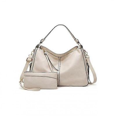 Ambition 1137 Bolso Cruzado de Hombro Vintage para Mujer Grande Blanco