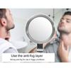 Suction Cup Anti Fog Vanity Mirror with Hooks No Punch Bathroom Shower Shaving Makeup Mirror