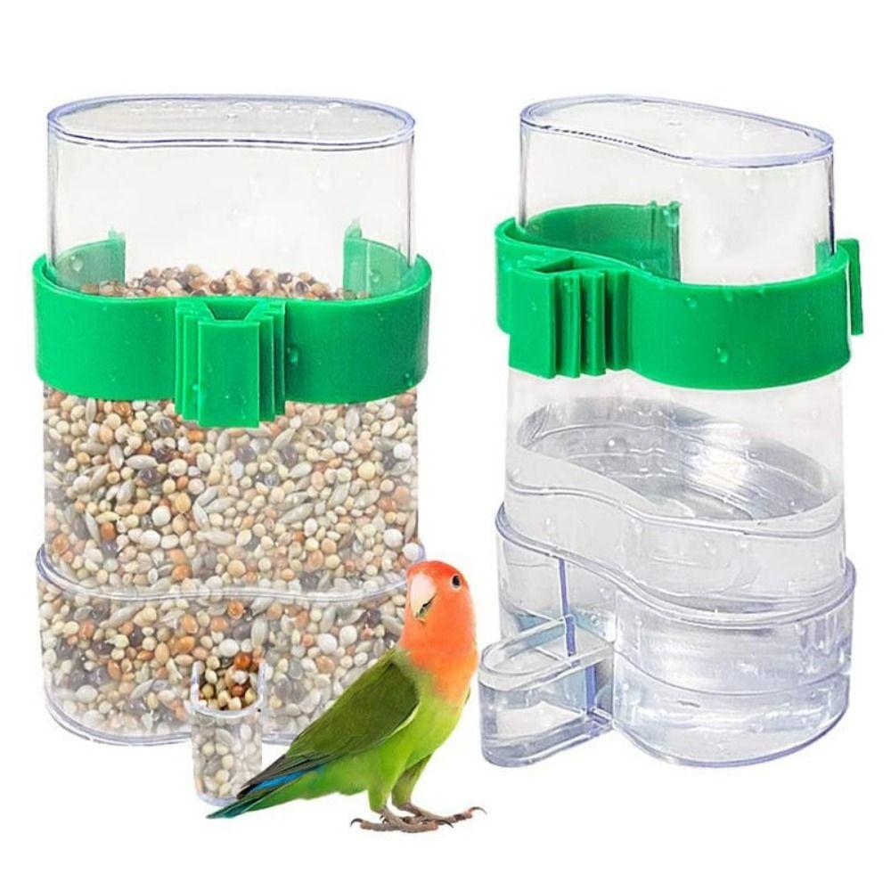 Plastic Bird Automatic Drinker Automati Parrots Feeder Waterer Bird Water Dispenser Parrots