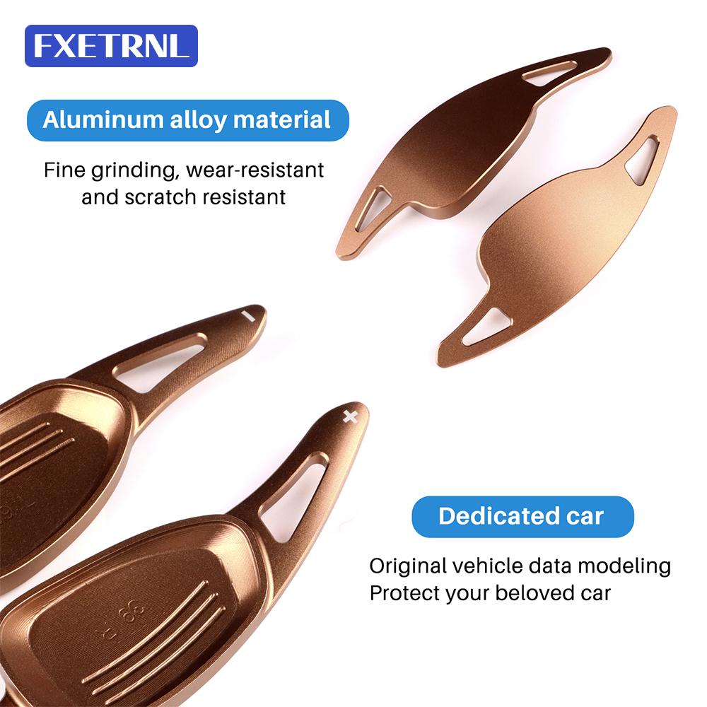 Bronze Aluminum Alloy Steering Wheel Paddle Shifter Extensions For Seat Leon&Cupra Leon/Formentor/Ateca 2021 2022 2023 2024 2025