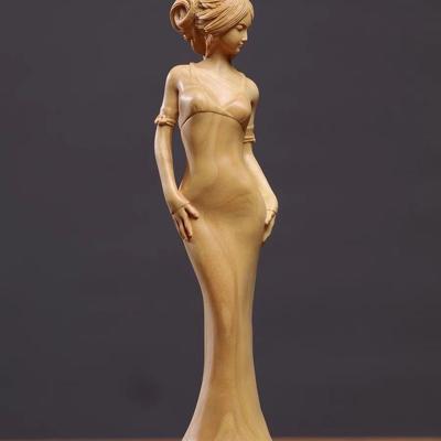 Buxo requintado artes e ofícios femininos personagens clássicos para mesa madeira maciça sala de estar estudo ornamento