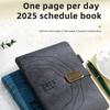 2026 Planner Organizers 365 Daily Pages Small Size PU Leather Cover Thick Linen Paper Suitable for Professional